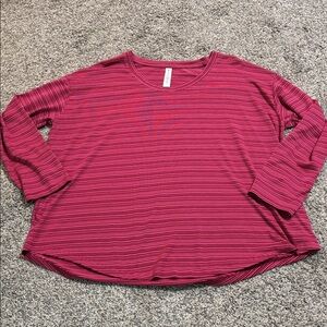 Athleta Cloudlight Stratus Stripped Shirt size 1X